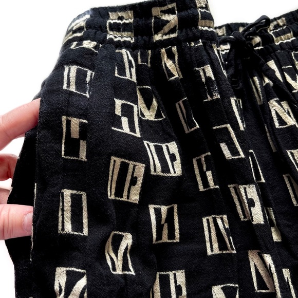 Madewell Black Cream Woodblock Mini Skirt S VGUC - Picture 7 of 13